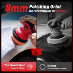 Avhrit Cordless Car Buffer Polisher Kit with Extras