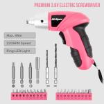 Hi-Spec 3.6V Cordless Mini Electric Screwdriver Set