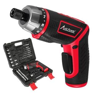AVID POWER 4V Cordless Screwdriver Kit with 44 Accessories