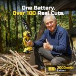 Cordless 6-Inch Mini Chainsaw for Easy Trimming