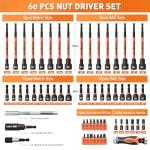 59-Piece Magnetic Nut Driver and Ratcheting Screwdriver Set