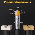 REKCKRUL Core Box Router Bit Set with 1/2 Inch Shank