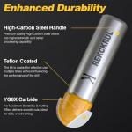 REKCKRUL Core Box Router Bit Set with 1/2 Inch Shank