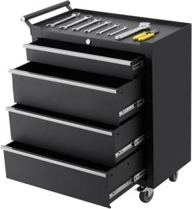 GarveeHome Rolling 4-Drawer Tool Chest with Lock