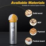 REKCKRUL Core Box Router Bit Set with 1/2 Inch Shank