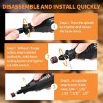 GOXAWEE Rotary Tool Kit with 140 Accessories