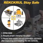 REKCKRUL Core Box Router Bit Set with 1/2 Inch Shank