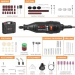 GOXAWEE Rotary Tool Kit with 140 Accessories