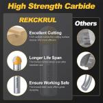 REKCKRUL Core Box Router Bit Set with 1/2 Inch Shank