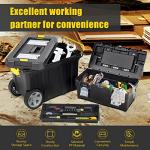 Goplus 2-in-1 Rolling Tool Box and Organizer