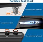 GarveeHome Rolling 4-Drawer Tool Chest with Lock