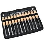 12-Piece Wood Chisel Set for Precision Carving