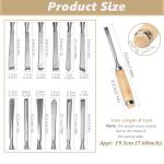 12-Piece Wood Chisel Set for Precision Carving