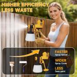 ELPIDIO 700W HVLP Electric Paint Sprayer - Yellow