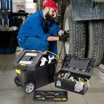 Goplus 2-in-1 Rolling Tool Box and Organizer