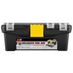 Heavy Duty Plastic Tool Organizer Box, 12.5-Inch