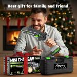 CEEPUY Mini Cordless Chainsaw with Automatic Oiler