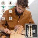 12-Piece Wood Chisel Set for Precision Carving