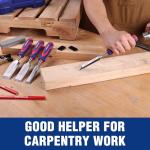 10-Piece Wood Chisel Set with Sharpening Tools