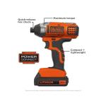 BLACK+DECKER 20V MAX Cordless Impact Driver Kit