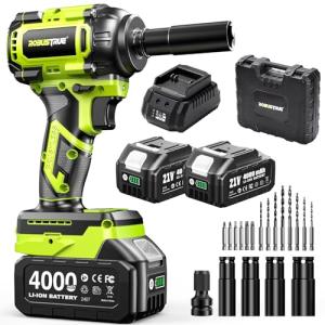 Robustrue Cordless High Torque Impact Wrench Set