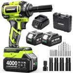 Robustrue Cordless High Torque Impact Wrench Set
