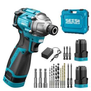 SEESII 16.8V Cordless Impact Driver Kit with Bits