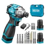 SEESII 16.8V Cordless Impact Driver Kit with Bits