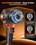 CORANEX 1/2" Cordless High Torque Impact Wrench