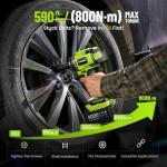 Robustrue Cordless High Torque Impact Wrench Set