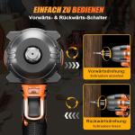 21V Cordless Impact Wrench with Brushless Motor