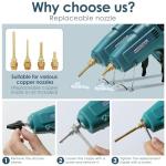 Heavy Duty 100W Hot Glue Gun Kit with Sticks