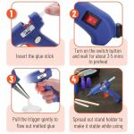 Mini Hot Glue Gun Kit with 20 Glue Sticks