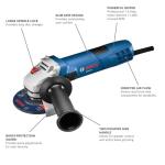 Bosch GWS8-45 4.5-Inch Angle Grinder