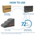 4-Step Dog Stairs for Small Pets - Grey