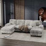 Furniwell U-Shaped Modular Sofa with Chaise