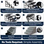 4-Step Pet Stairs for Small Dogs and Cats