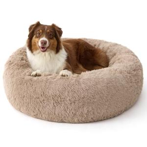 Bedsure Calming Donut Dog Bed for Large Pets