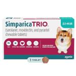 Simparica Trio Chewable for Dogs 22-44 lbs