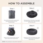 Bedsure Calming Donut Dog Bed for Large Pets