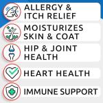 BARK&SPARK Omega 3 Fish Oil Treats for Dogs