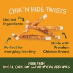 Chicken-Wrapped Rawhide Twists for Dogs, 16 oz