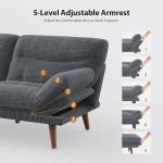 Pipishell 66 Inch Corduroy Futon Sofa Bed