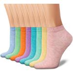CHARMKING 8 Pairs Colorful No-Show Ankle Socks