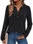 AUTOMET Women's Long Sleeve Trendy Casual Tops