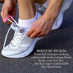 CHARMKING 8 Pairs Colorful No-Show Ankle Socks