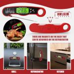 AWLKIM Digital Meat Thermometer - Instant Read & Waterproof