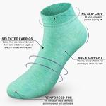 CHARMKING 8 Pairs Colorful No-Show Ankle Socks