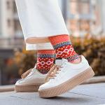 Cozy Vintage Wool Socks for Women - 5 Pairs