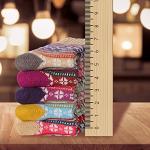 Cozy Vintage Wool Socks for Women - 5 Pairs